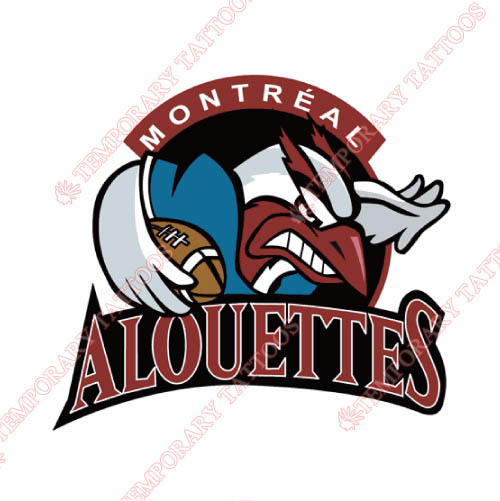 Montreal Alouettes Customize Temporary Tattoos Stickers NO.7608